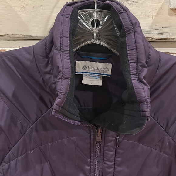 Columbia light weight Omni shield puffer Women’s L plum purple - Picture 4 of 8